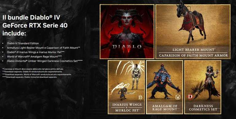 Nvidia - Diablo IV in omaggio con l'acquisto di un desktop o GPU GeForce RTX Serie 40