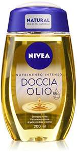 Confezione da 6 x 200 ml - NIVEA Doccia Olio Natural Oil Nutrimento Intenso, Bagnoschiuma Nutriente a Base di Oli Naturali