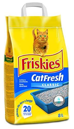 Purina Friskies Lettiera gatto Cat Fresh Classic, 1 Confezioni da 5 kg (8l) [Minimo 3]