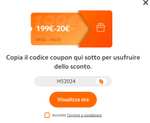 Mi Xiaomi Coupon di 20€ su 199€ di spesa