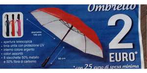 DA MD ombrello a 2 euro con una spesa di almeno 25 euro