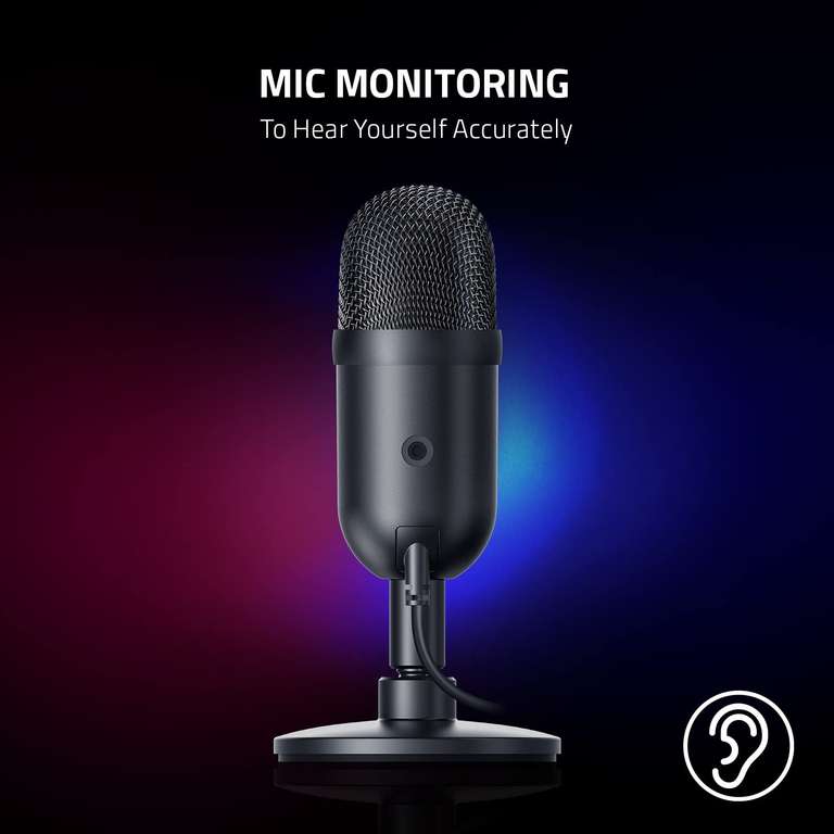 Razer Seiren V2 X - Microfono USB per Streamer Microfono a Condensatore da 25mm