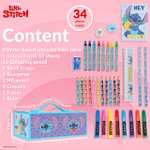 Set Pittura Disney Stitch - Valigetta 30 Pezzi con Matite e Pastelli