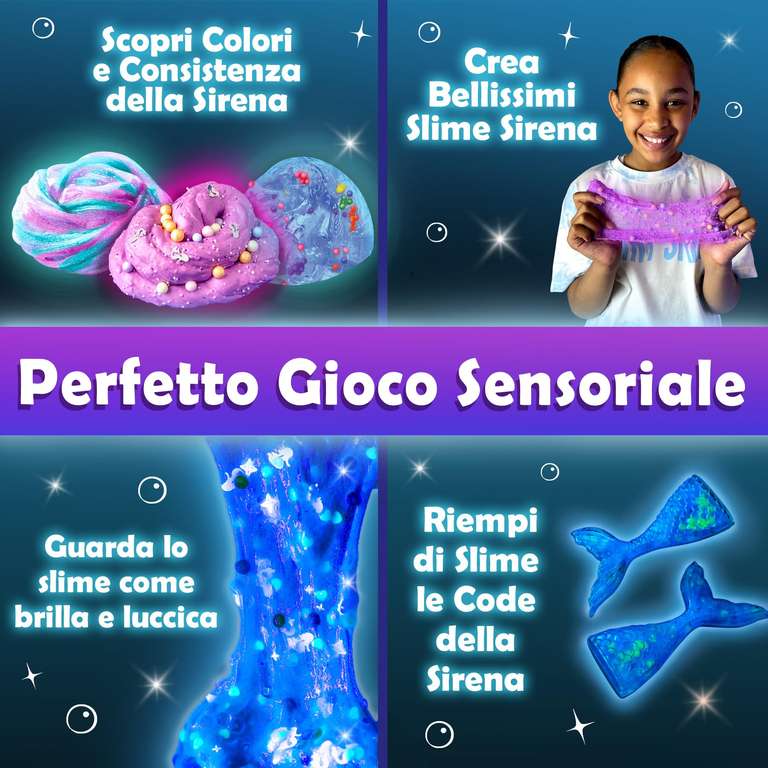 Kit di Slime Sirena da 35 Pezzi con Accessori Fai-Da-Te (ragazze 9