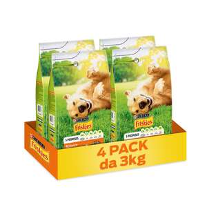 Purina Friskies Balance | Crocchette Cani con Pollo e Verdure - 4 Confezioni da 3 kg