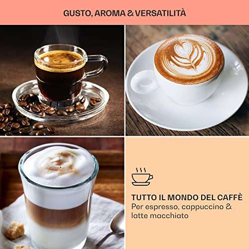 KLARSTEIN Macchinetta Caffe Espresso [0.9L, 1633W]