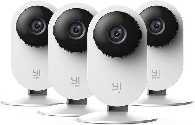 YI Home Camera 1080p Kit da 4 [ Da Interno compatibili con Alexa]