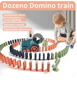 Kit Giochi Creativi: Treno Domino Elettrico Con Posa Automatica