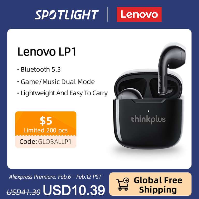 Lenovo LP1 Cuffie Wireless