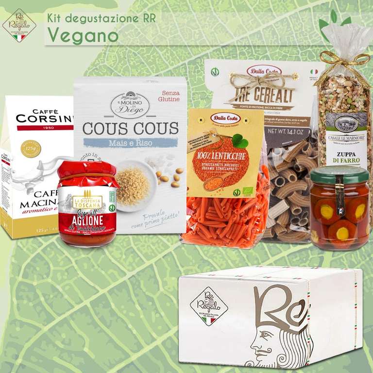 Cesto Regalo Vegan | 7 prodotti Bio - 100% Vegano
