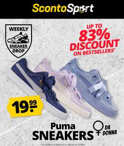 ScontoSport: Stile e comfort ai tuoi piedi con le PUMA Platform Kiss Velvet Donna - 3 colori a soli 19.9€!