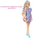Barbie - Super Chioma Bambola [abito a stelle, capelli fantasia, 15 accessori]