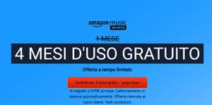 Amazon Music Unlimited - 4 Mesi Gratis