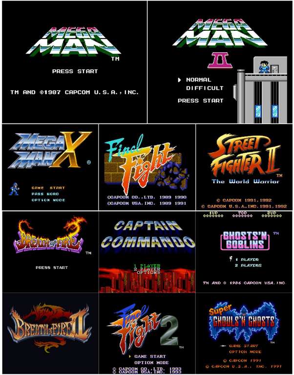 Gioca a Street Fighter II/Mega Man 1+2+X/Final Fight 1+2/Breath of Fire I+II/Captain Commando/Ghosts'n Goblins/Super Ghouls'n Ghosts gratis