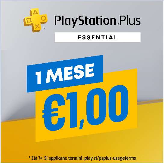 Playstation Plus Essential 1€ [1 mese]