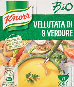 Knorr Vellutata di 9 Vedure Bio, Maxiformato, 12 pezzi x 300 ml