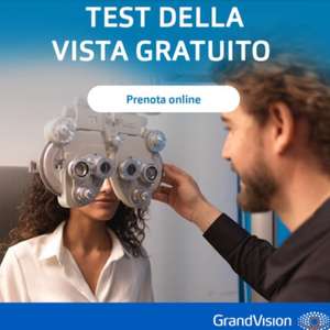 Prenota un test della vista gratuito online [ricevi subito un buono sconto da 25€]