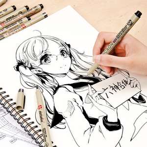 Sakura Pigma Micron - Pennarelli per disegno manga e inchiostratura [colore nero]