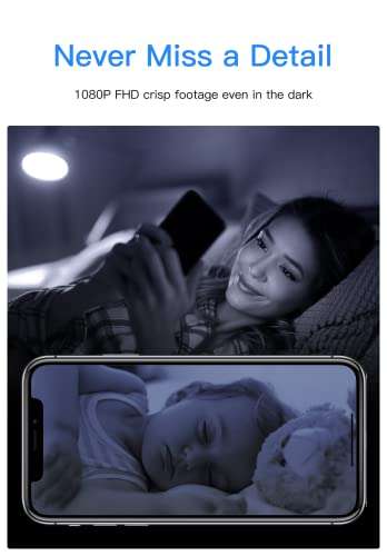 LAXIHUB Telecamera di sorveglianza interna 1080P HD visione notturna (P2)