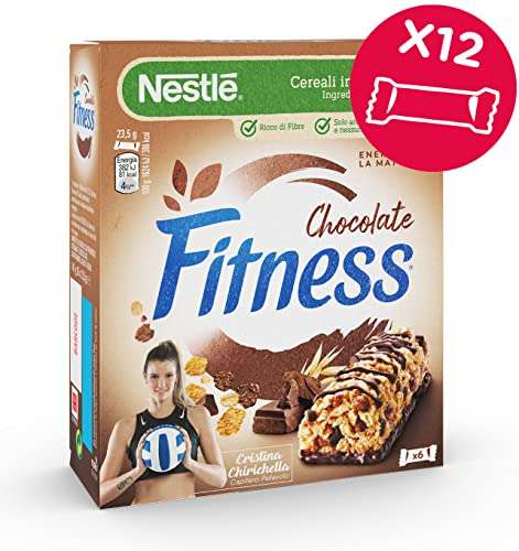 FITNESS Barrette Assortite Fitness Original, Chocolate, Crunchy Caramel e Cookies & Cream 40 Pezzi