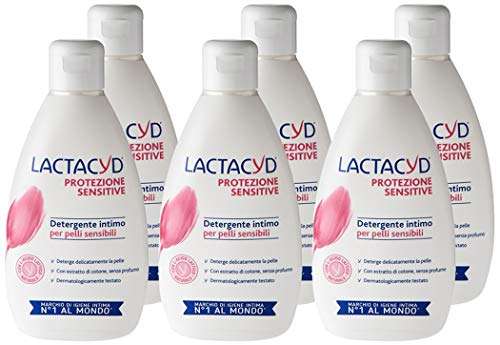 Gel Detergente Intimo Lactacyd Protezione Sensitive | 6 Flaconi da 300ml