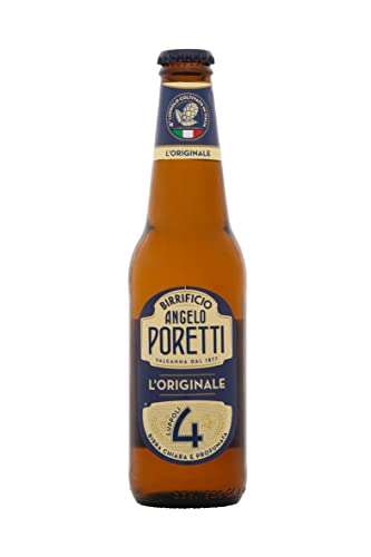 Angelo Poretti Birra 4 Luppoli Lager 24 Bottiglie da 33 cl