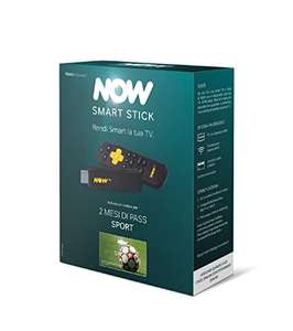 NOW Smart Stick con i primi 2 mesi inclusi del Pass Sport di NOW