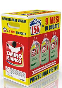 Omino Bianco - Detersivo Lavatrice Liquido, [156 Lavaggi Aloe Vera, 2600 ml x 3 Confezioni]
