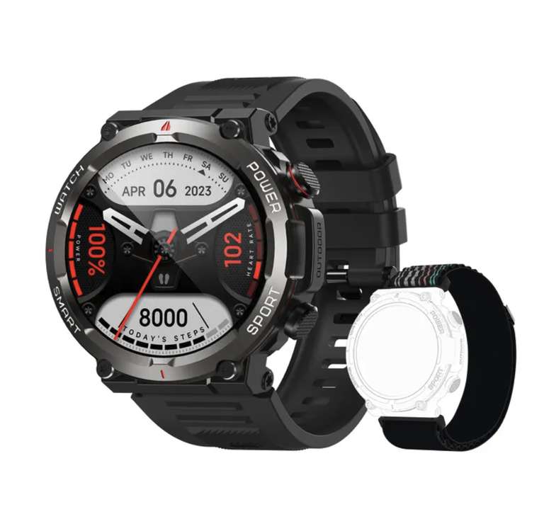 Smartwatch Blackview W50 Uomo | Chiamata Bluetooth, Display Touch HD 1.85", Impermeabile IP68