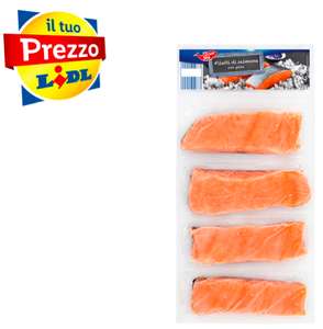 Filetti di salmone con pelle 4x125 gr