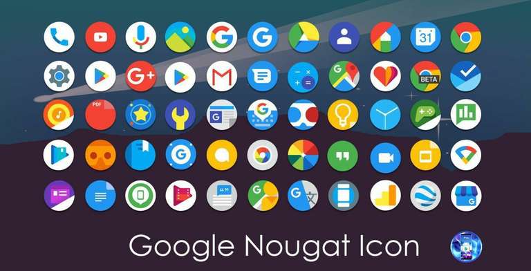 Pixel Nougat - Icon pack