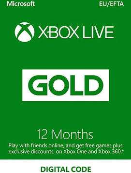 Xbox Live Gold 12 months EU Xbox live