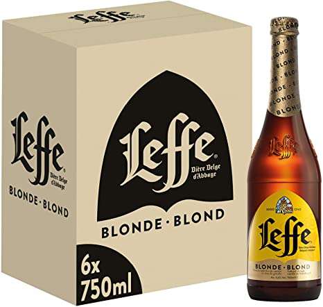 Leffe Blonde Birra, Bottiglia - Pacco da 6 x 750 ml