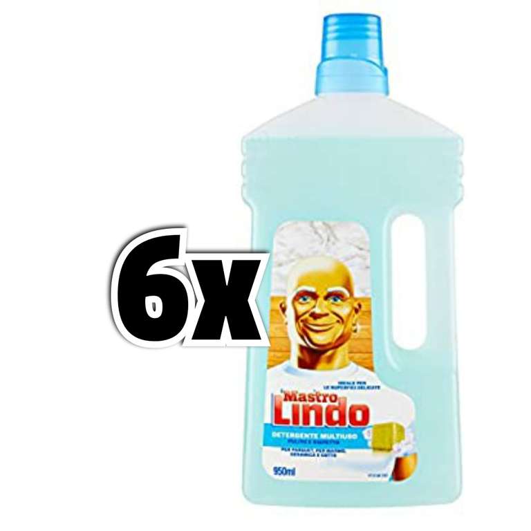 6x 950ml Mastro Lindo Detergente, Multiuso