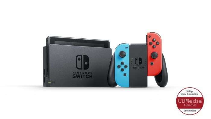 Nintendo Switch (New revised model), Nintendo Switch, Nero, Blu, Rosso, Analogico/Digitale, D-pad, Pulsanti, LCD
