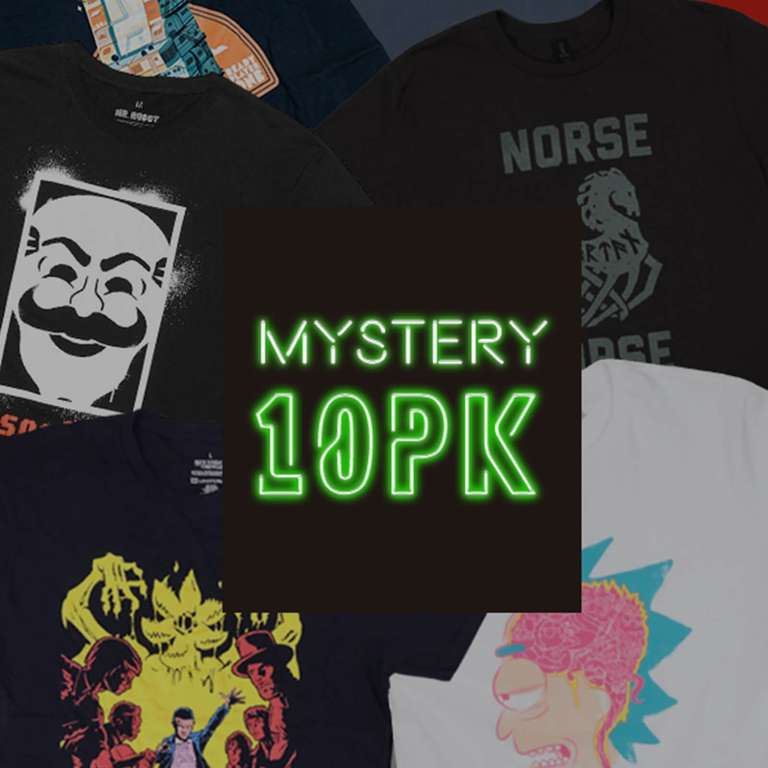 10 T-Shirt Mistery Geek 36.4€