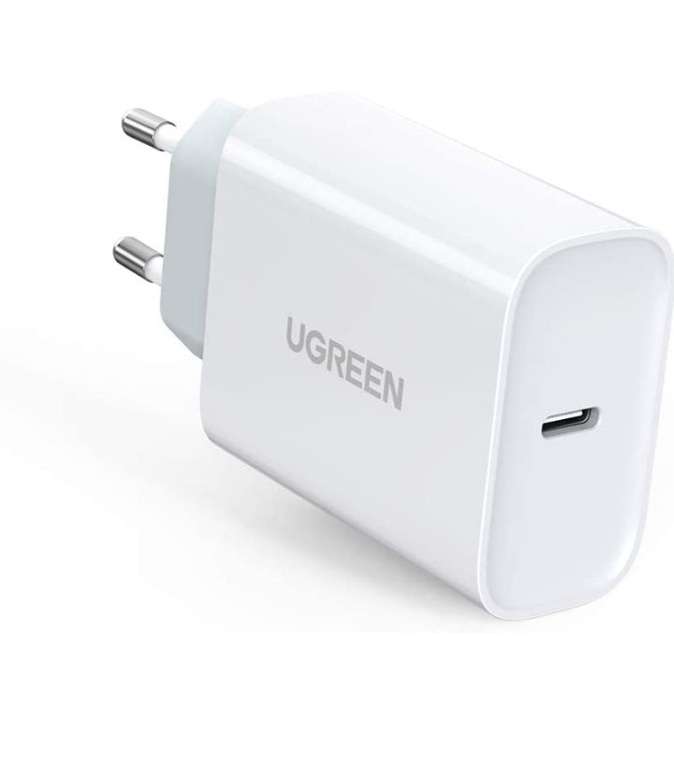 UGREEN Caricabatterie MacBook Air Caricatore USB C 30W Power Delivery PD Quick Charge 3.0