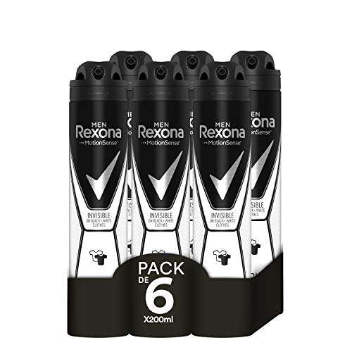6x Deodorante Rexona Black & White