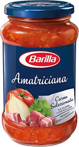 Barilla Sugo all'Amatriciana, con Cipolla e Pancetta Rosolata, Senza Glutine - 400 gr