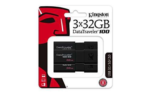3x32GB Kingston DataTraveler PenDrive USB 3.0