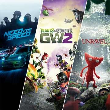 3 giochi PS4: Need for Speed + Plants vs. Zombies Garden Warfare 2 + Unravel