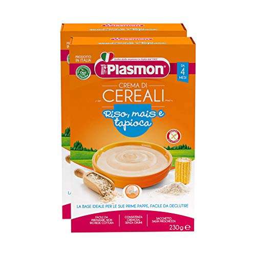 2x 230gr Plasmon Cereali Crema di Riso Mais e Tapioca