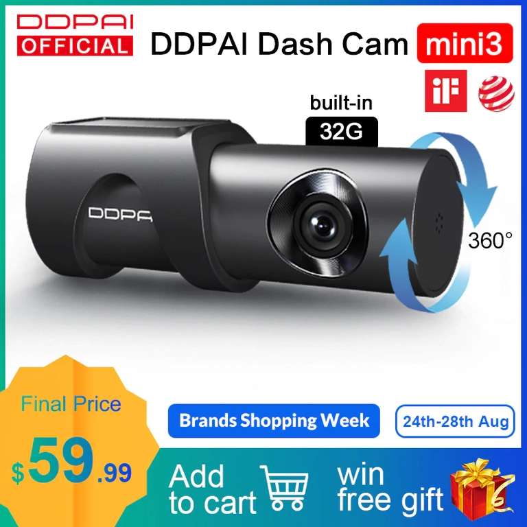 Videocamera Per Auto DDPai Mini 3