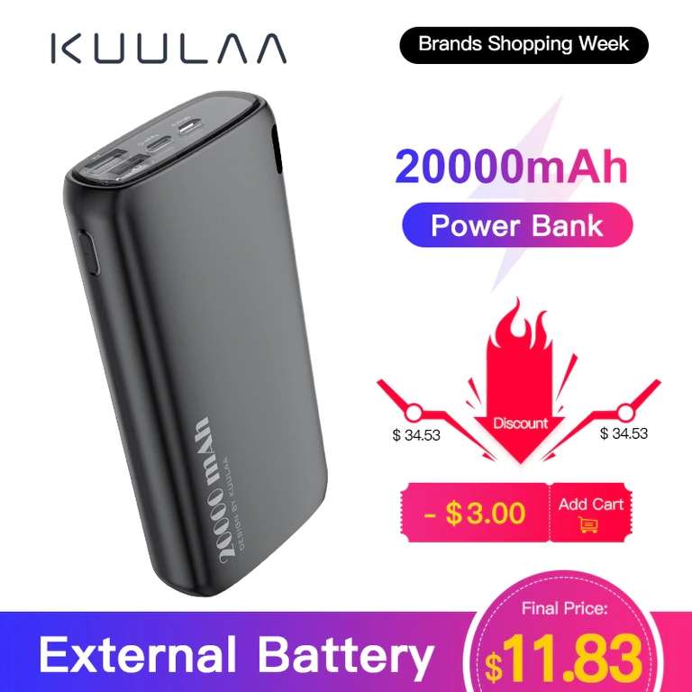 Powerbank KUULAA 20000 mAh