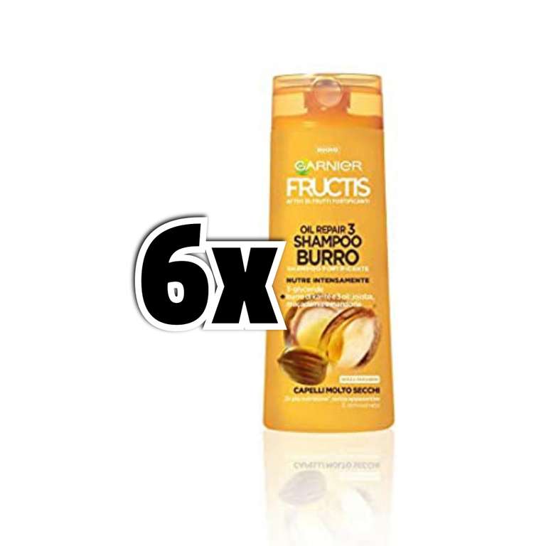 6x Garnier Fructis Shampoo Oil Repair