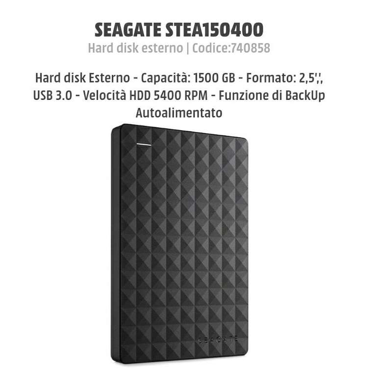 Hard disk 1.5TB / 1500 GB Seagate (SOLO ONLINE)