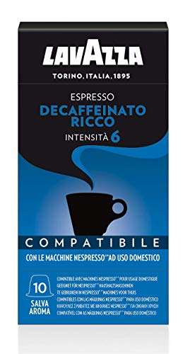 100 Capsule Lavazza Espresso Decaffeinato Ricco
