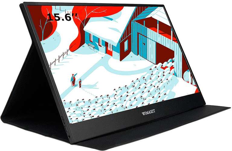 WIMAXIT Monitor portatile da 15,6 pollici, Touchscreen