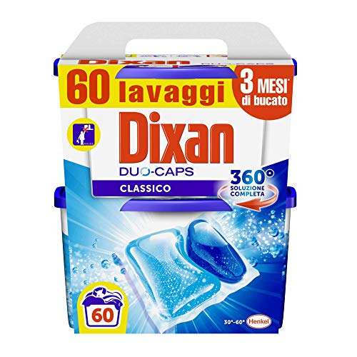 60 caps Dixan Duo Caps Classico Lavatrice