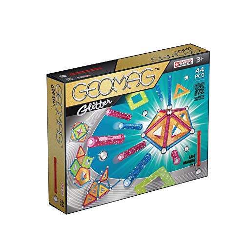 Geomag- Glitter Gioco di Costruzione Magnetico, Multicolore, 44 Pezzi, 532